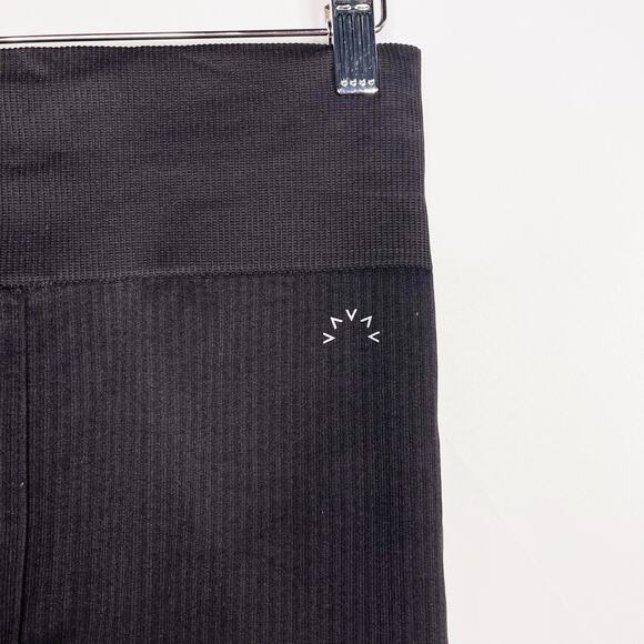 Varley Small S Black Seamless High Rise Quincy Leopard Leggings Jacquard Animal - Picture 7 of 12